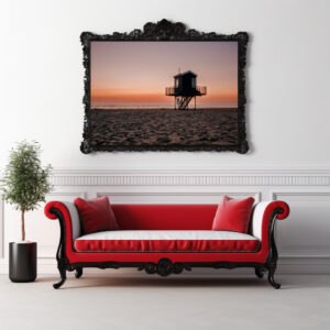 Poster: Wachturm am Strand