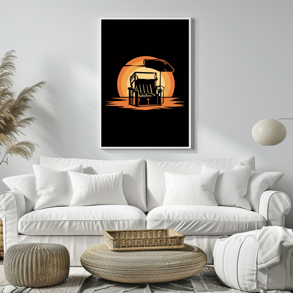 Poster: Abendruhe im Strandkorb - Imagen 3