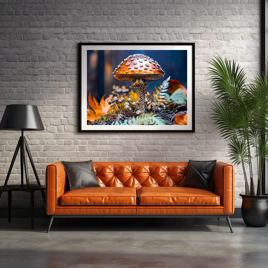 Poster: Metal Toadstool Garden Decor mushroom - Imagen 2
