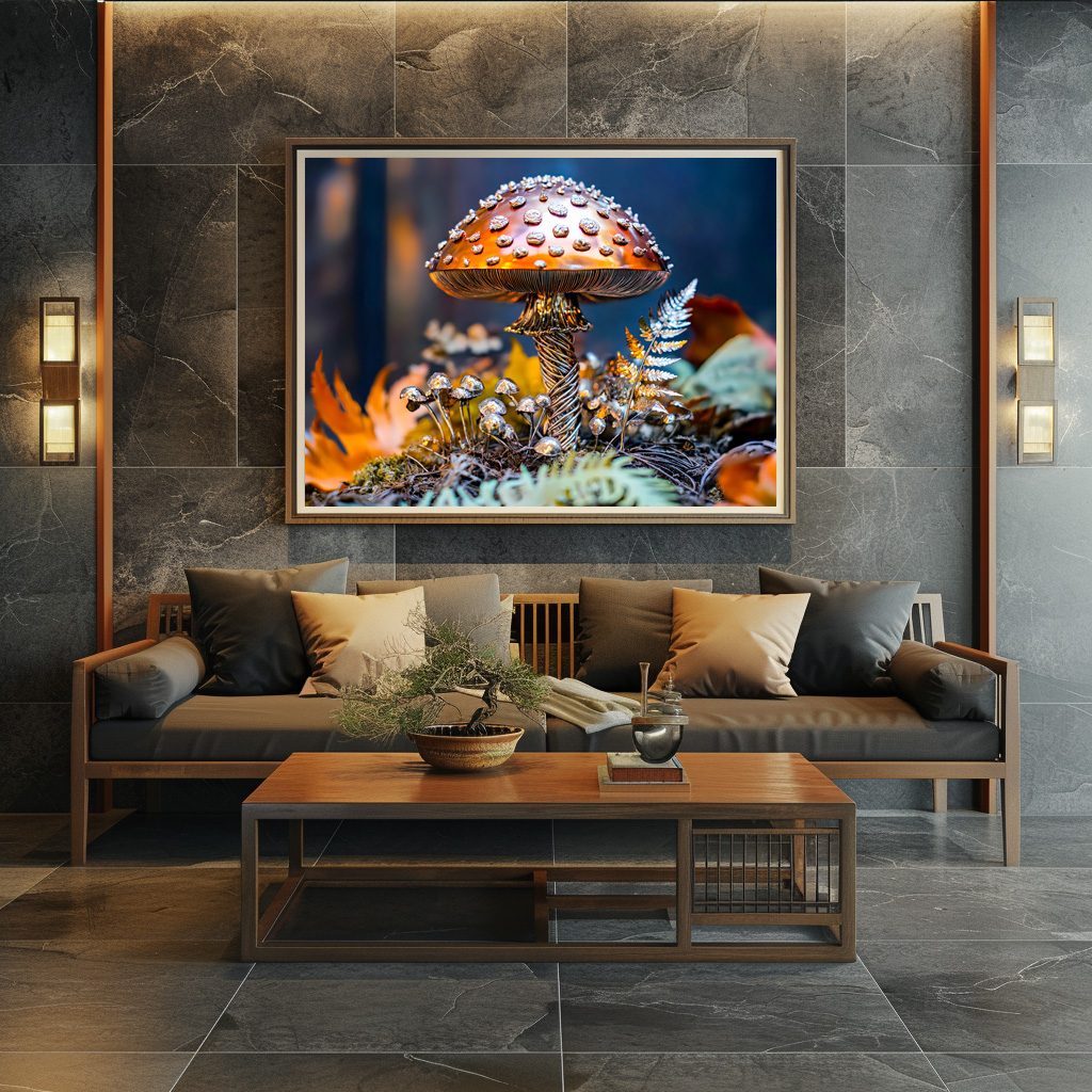 Poster: Metal Toadstool Garden Decor mushroom - Imagen 3