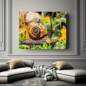 Poster: Metal Snail Garden Ornament