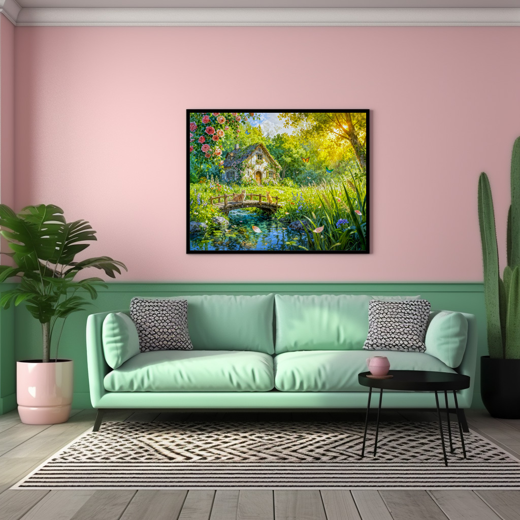 Poster: Rose Petal Cottage by the Wildbrook - Image 3