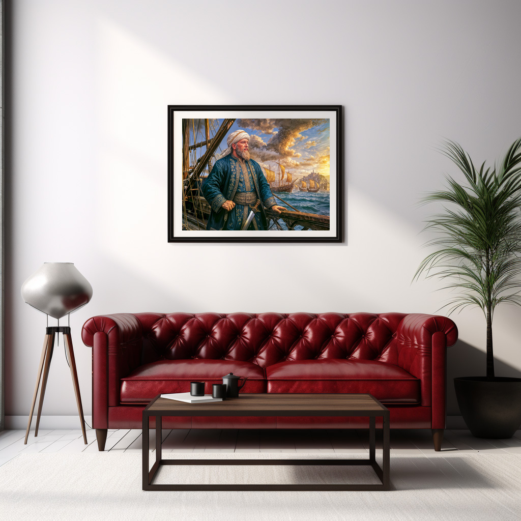 Poster: Hayreddin Barbarossa Naval Commander Portrait