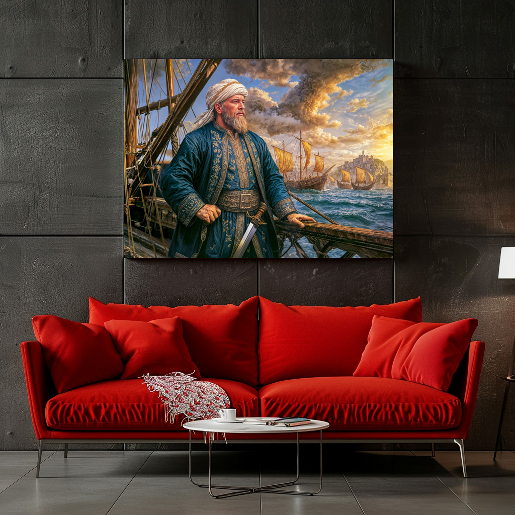 Poster: Hayreddin Barbarossa Naval Commander Portrait - Imagen 2