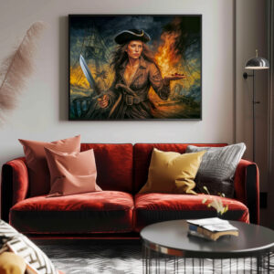 Poster: Anne Bonny Legendary Pirate Portrait