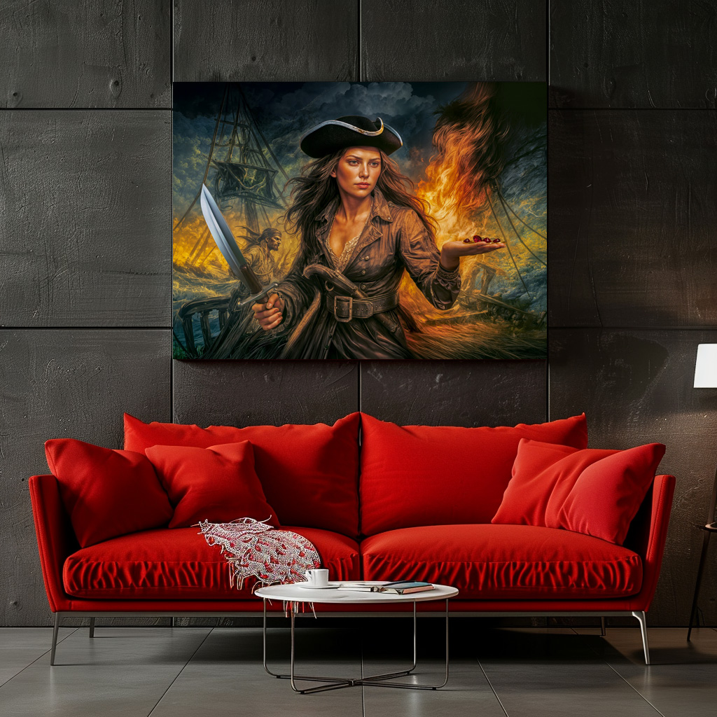 Poster: Anne Bonny Legendary Pirate Portrait – Bild 2