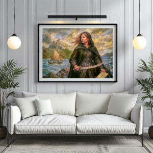 Poster: Grace O’Malley Irish Pirate Portrait