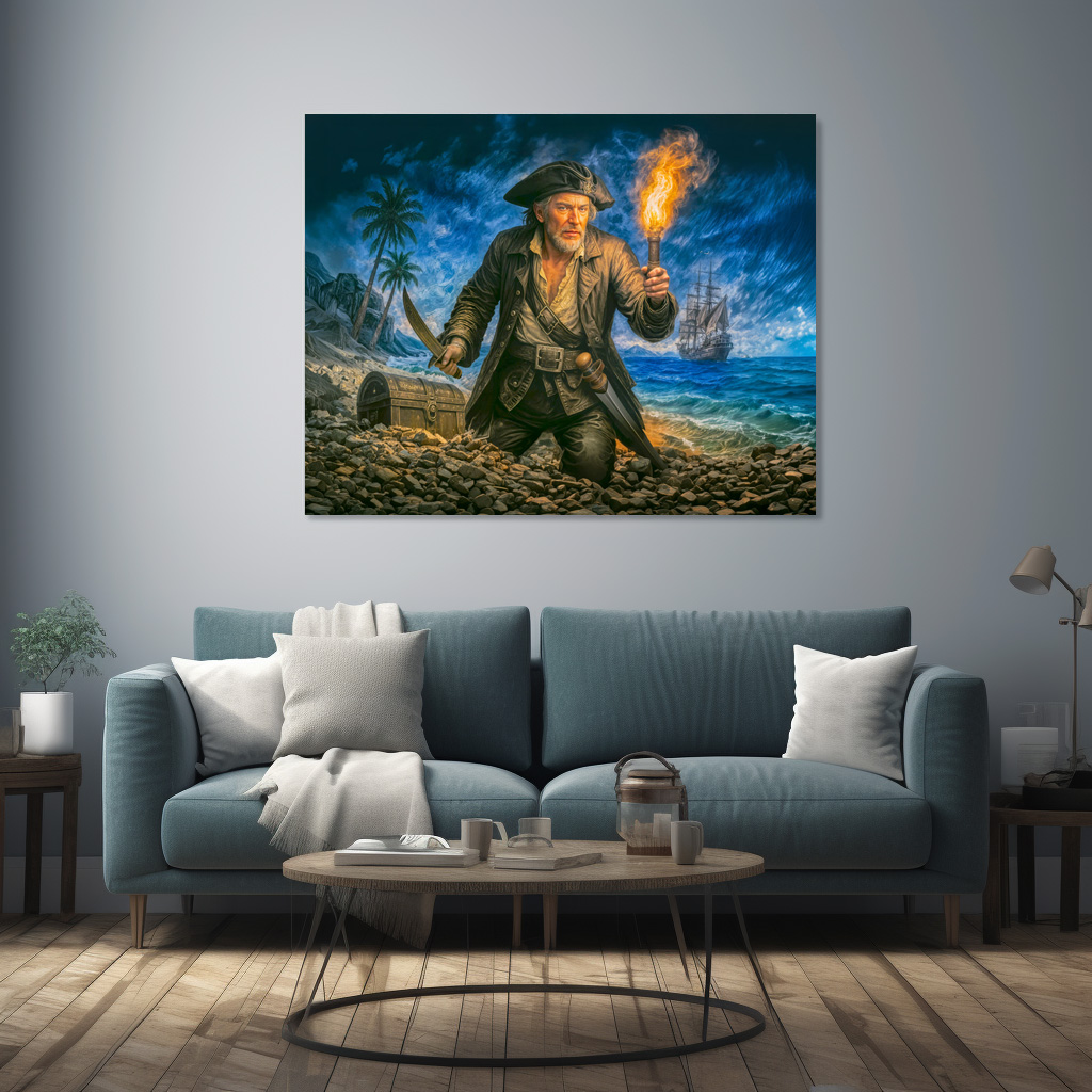 Poster: Captain Kidd Legendary Pirate Portrait