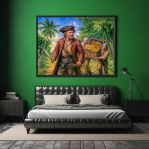 Poster: Captain Kidd Treasure Island Portrait