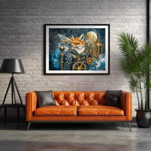 Poster: Steampunk fog fox