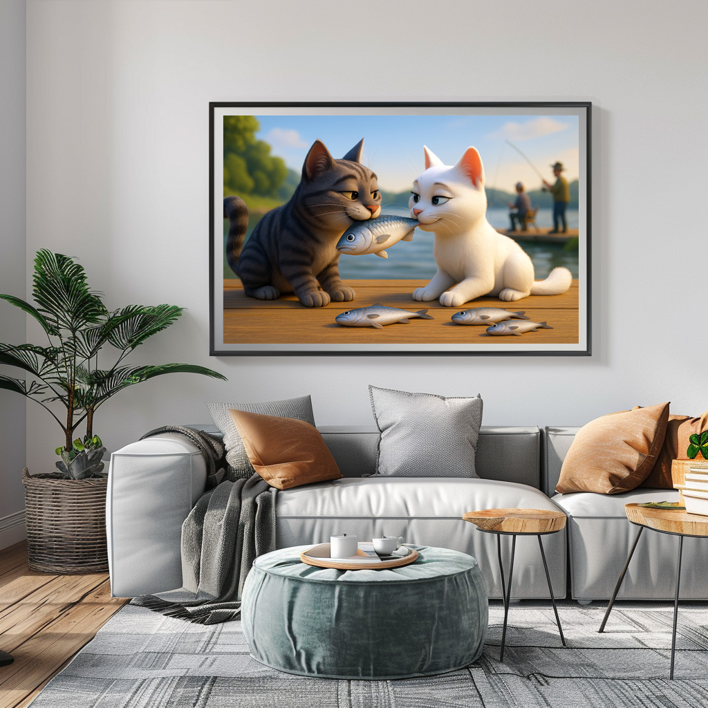 Poster: Ein Fisch für die große Liebe - Katzenliebe - Imagen 2