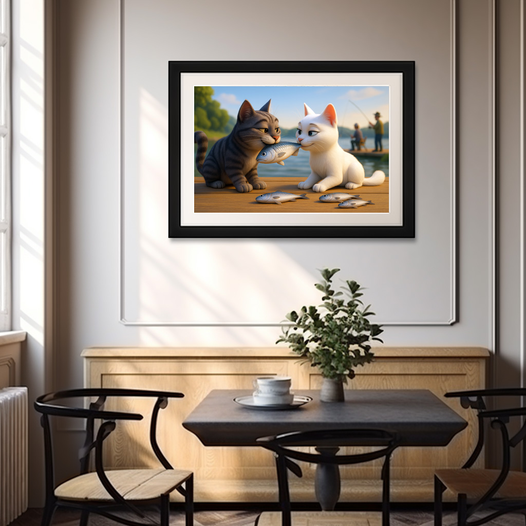 Poster: Ein Fisch für die große Liebe - Katzenliebe