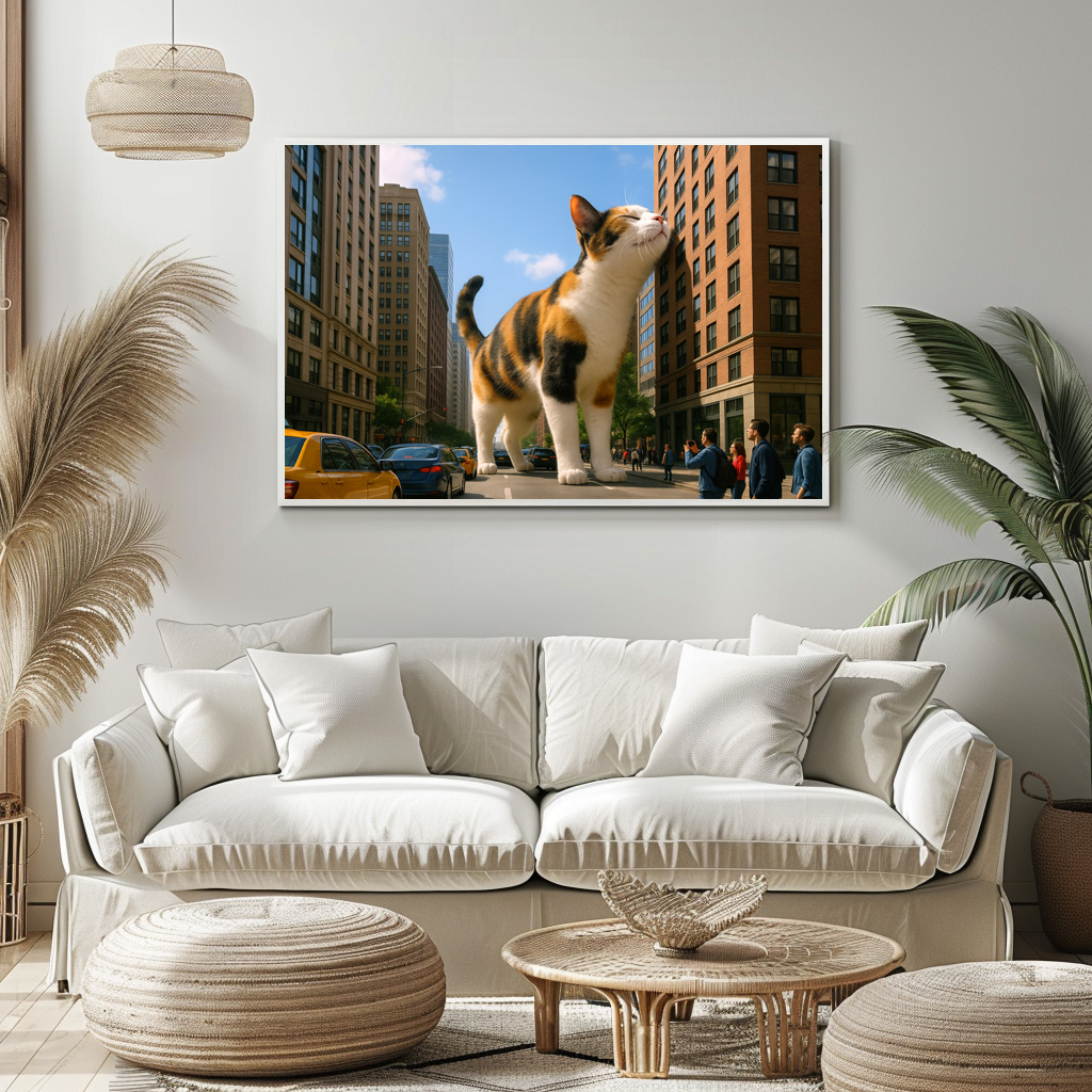 Poster: Mein liebstes Gebäude - Katze mit Hochhaus – Bild 2