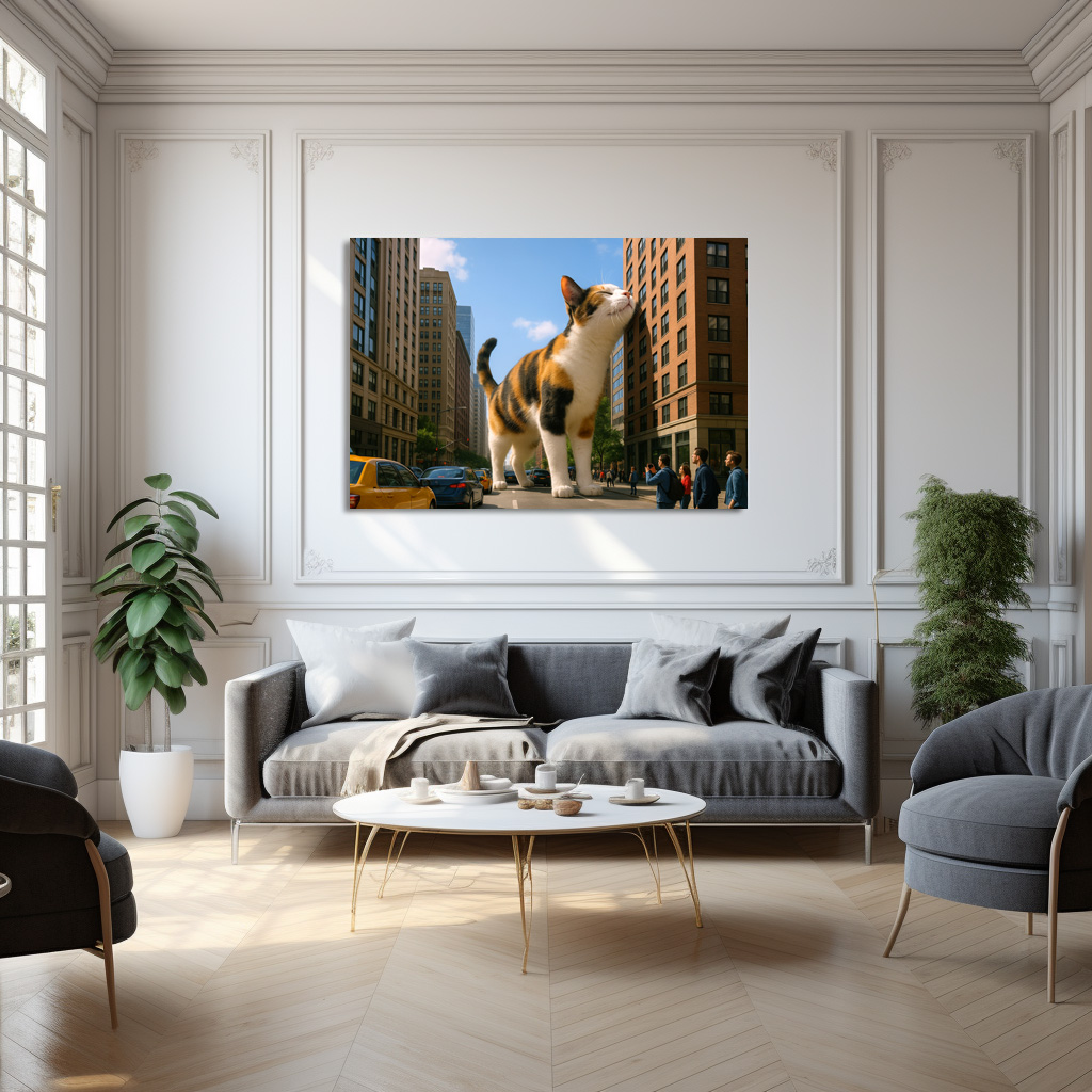 Poster: Mein liebstes Gebäude - Katze mit Hochhaus – Bild 3