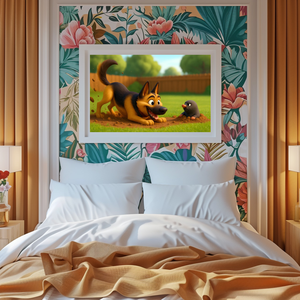 Poster: Schäferhund und genervter Maulwurf – Image 3