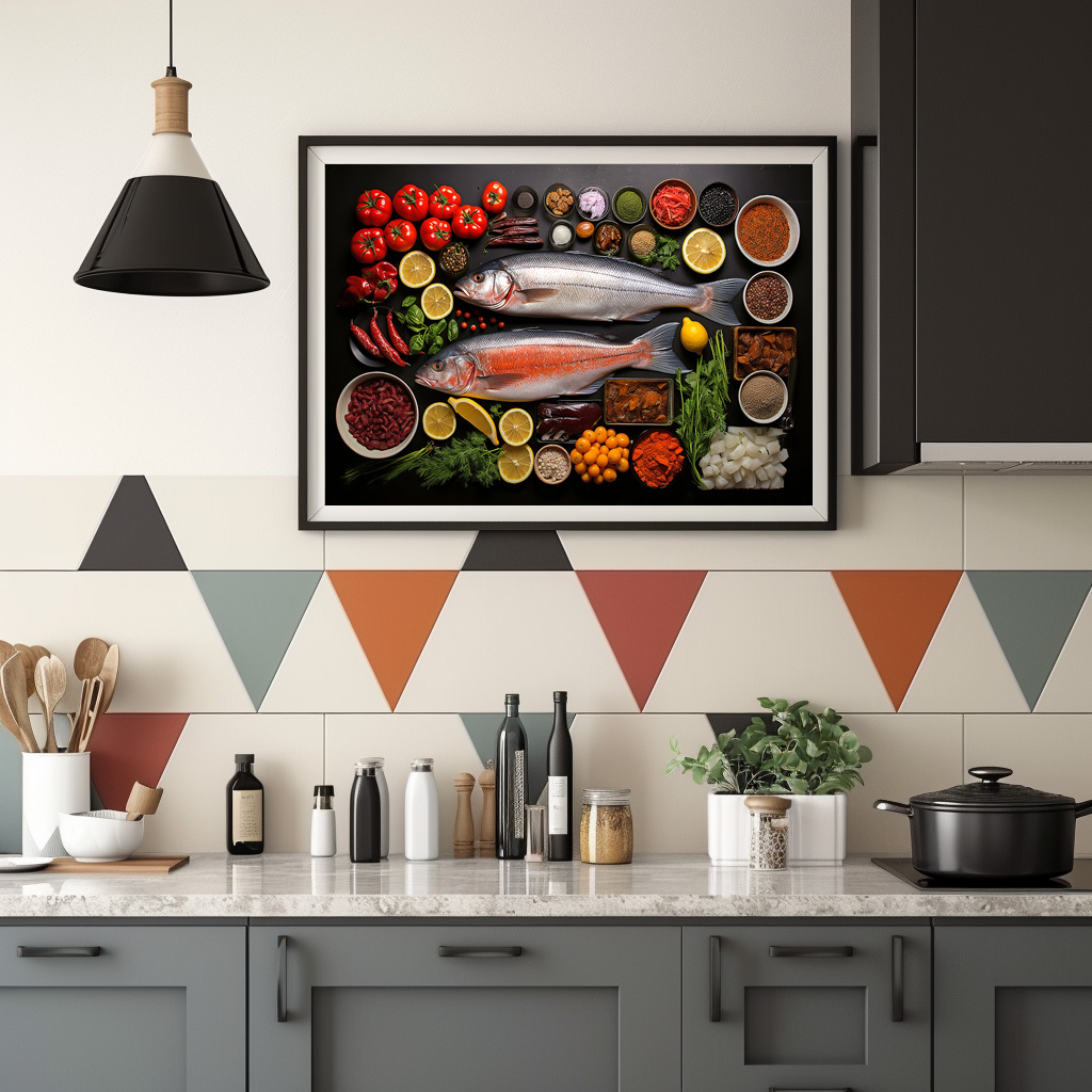 Poster: Arrangement mit Fisch - Image 2