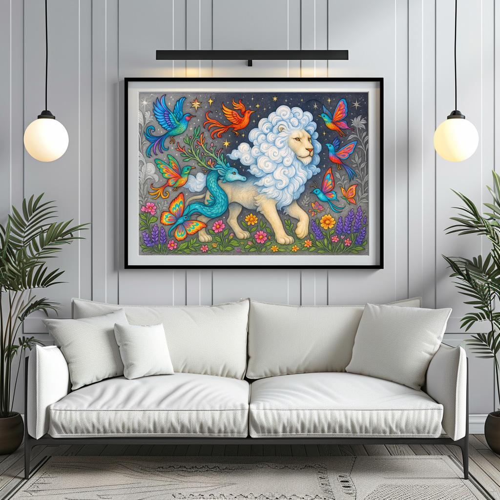 Poster: Wolkenlöwe und Traumvögel - mystische Wesen – Bild 2