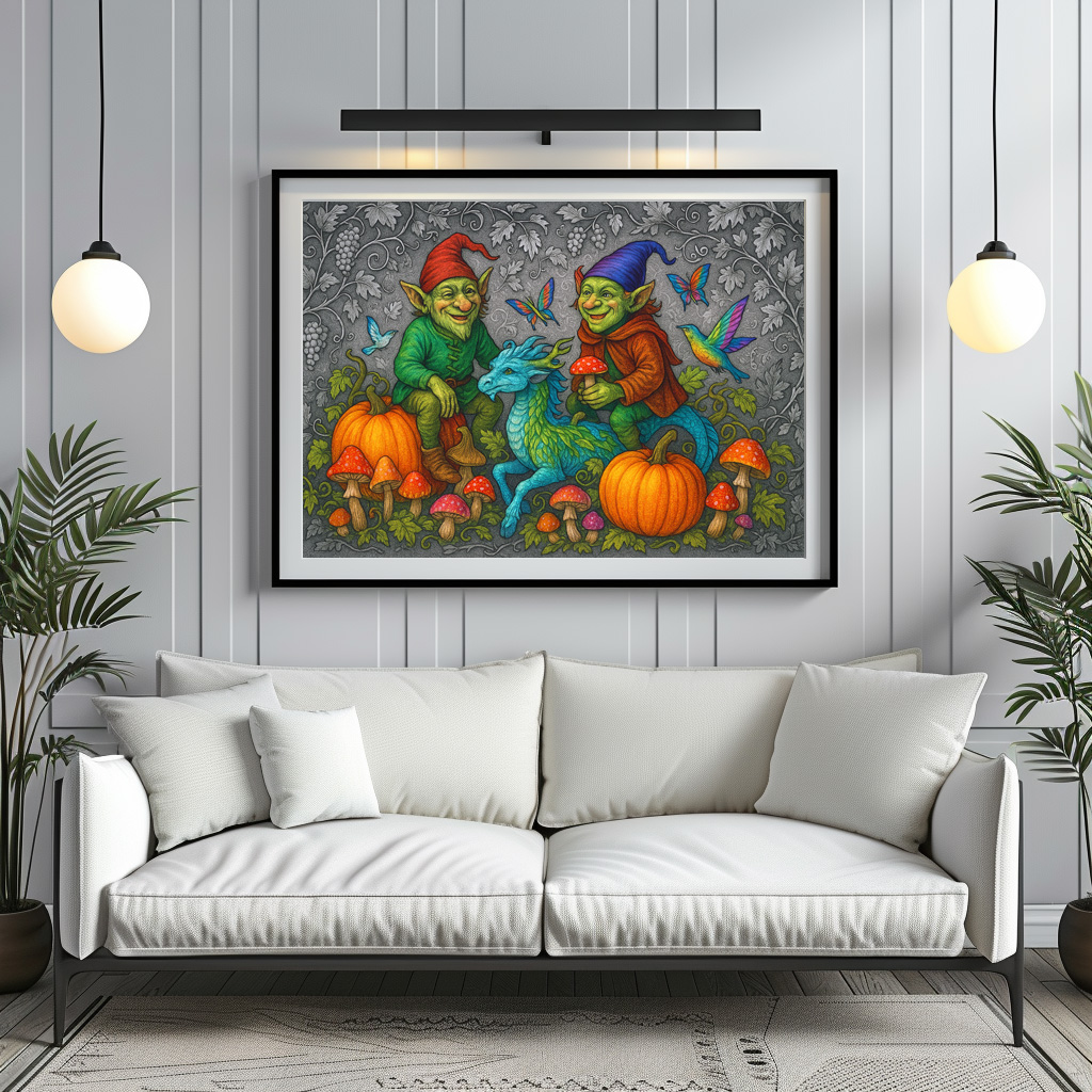 Poster: Kobolde und Kürbisgeister - mystische Wesen - immagine 2