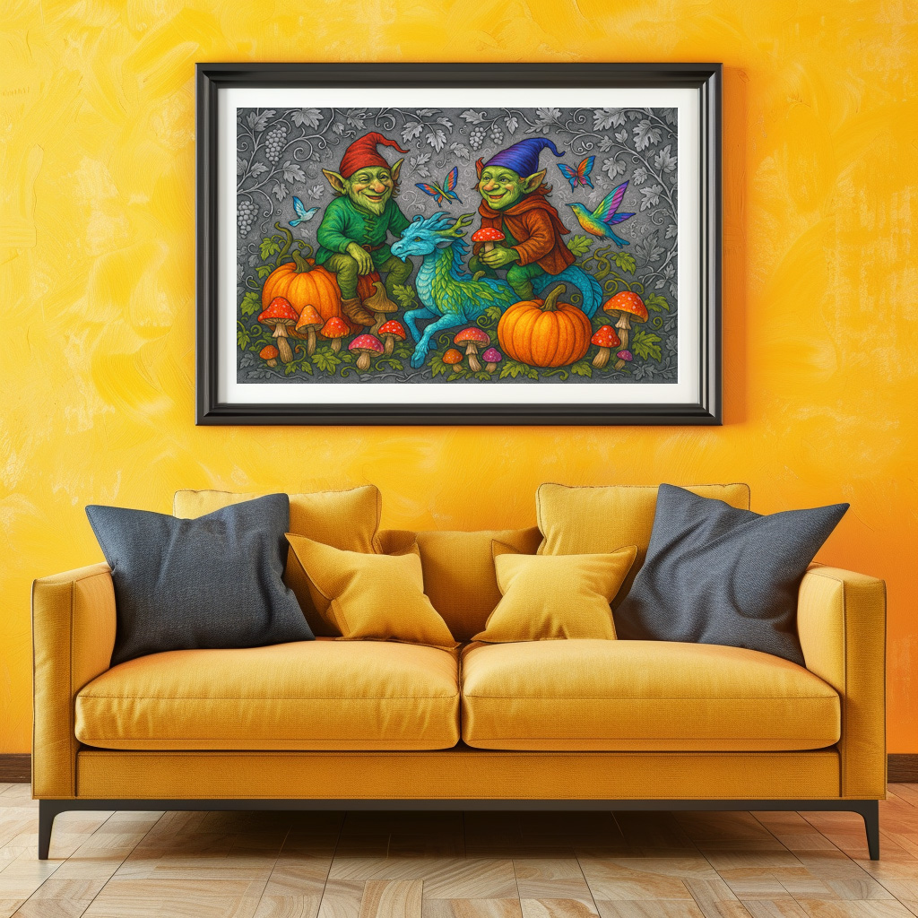 Poster: Kobolde und Kürbisgeister - mystische Wesen - immagine 3