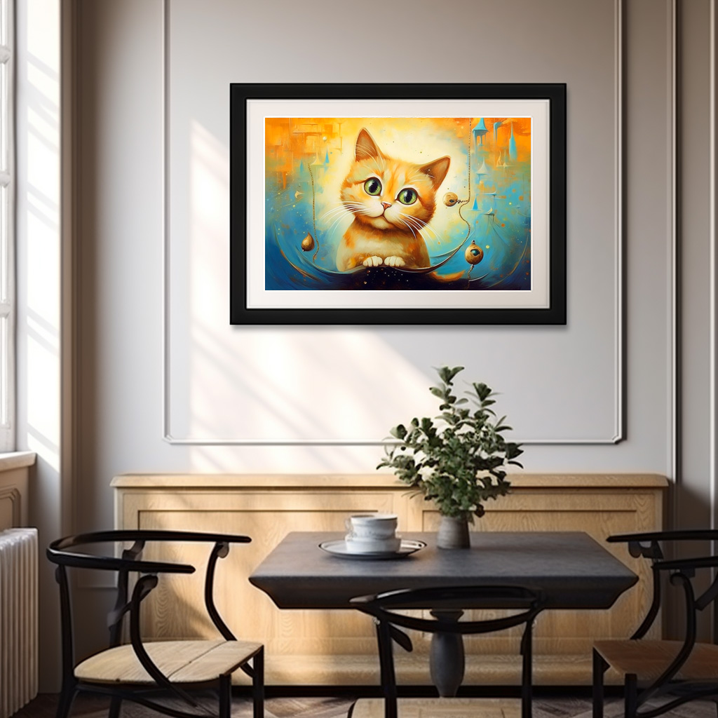 Poster: Fröhliche Katzenkunst im Stil von Salvador Dali – Bild 3
