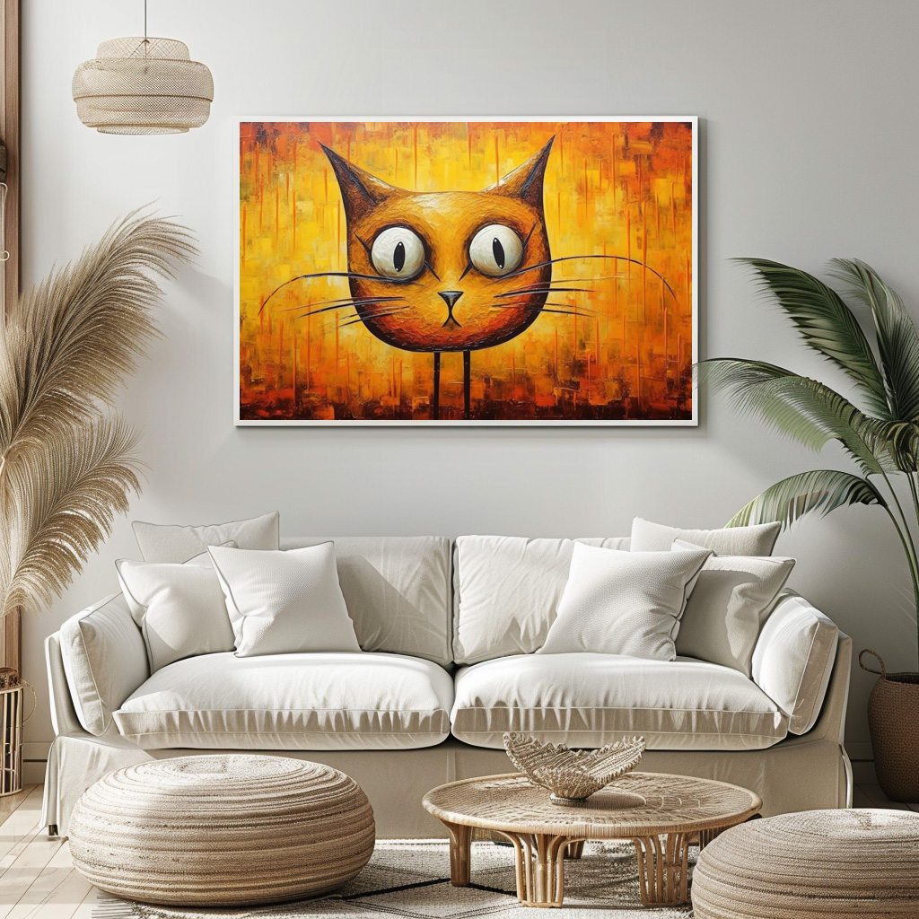 Poster: Absurde Katzenkunst Im Stil von Salvador Dali - immagine 2