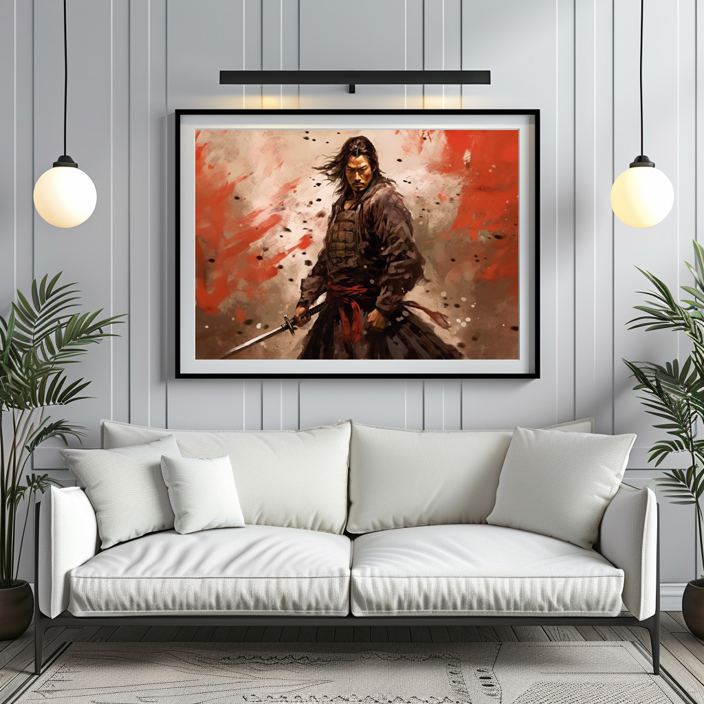 Poster: Samurai Krieger vor dem Kampf - immagine 2