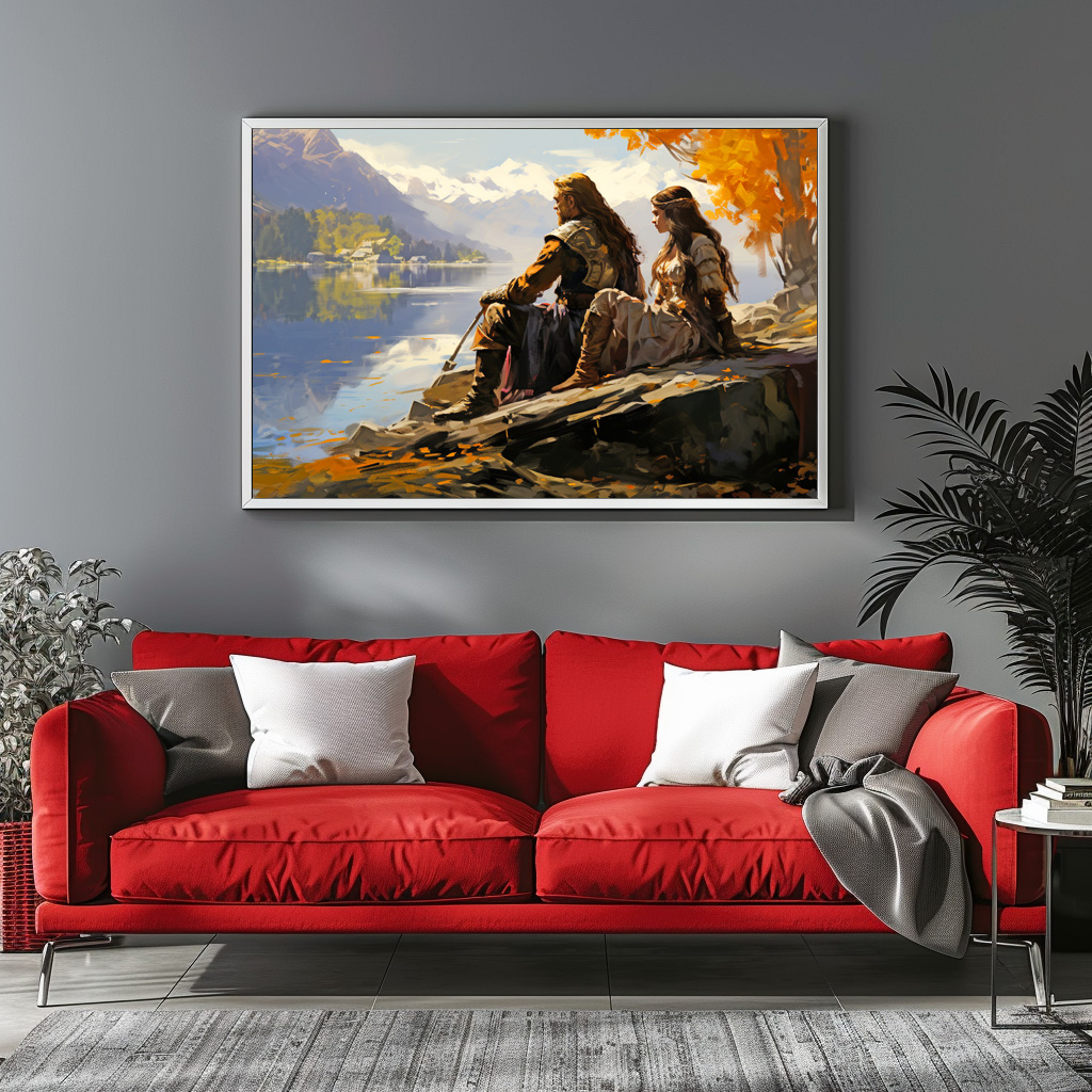 Poster: Nordischer Mann und junge Frau - Image 2