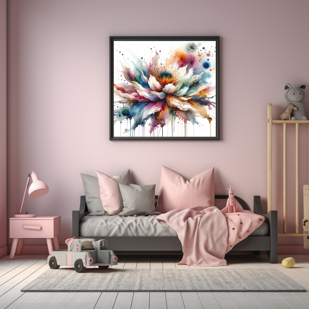Poster: Colorful Watercolor Blossom – Image 2