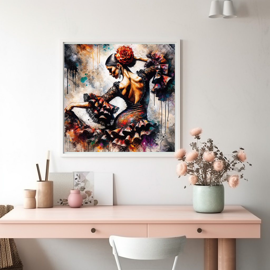 Poster: Midnight Lace Flamenco Dancer - Imagen 3