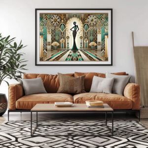 Poster: Art Deco Glamour Woman