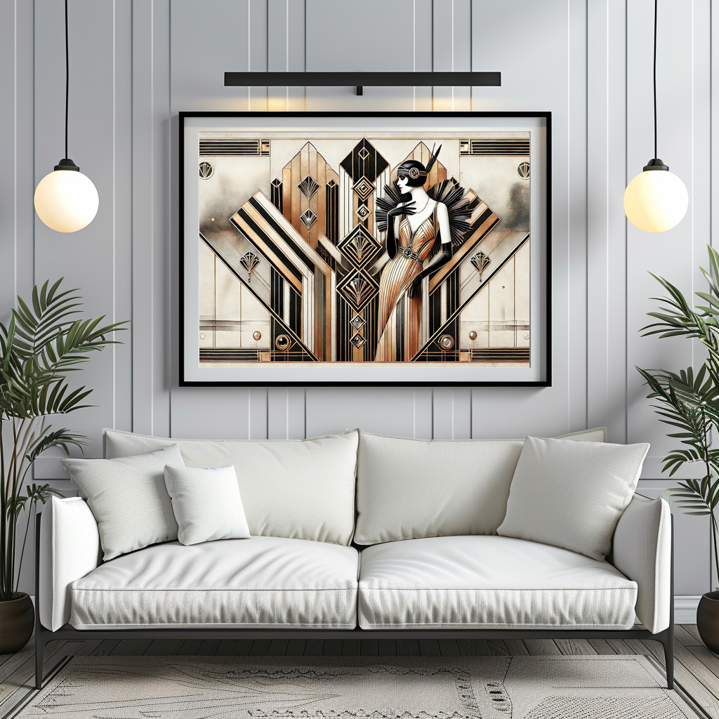 Poster: Gatsby Glamour Art Deco Scene – Bild 2