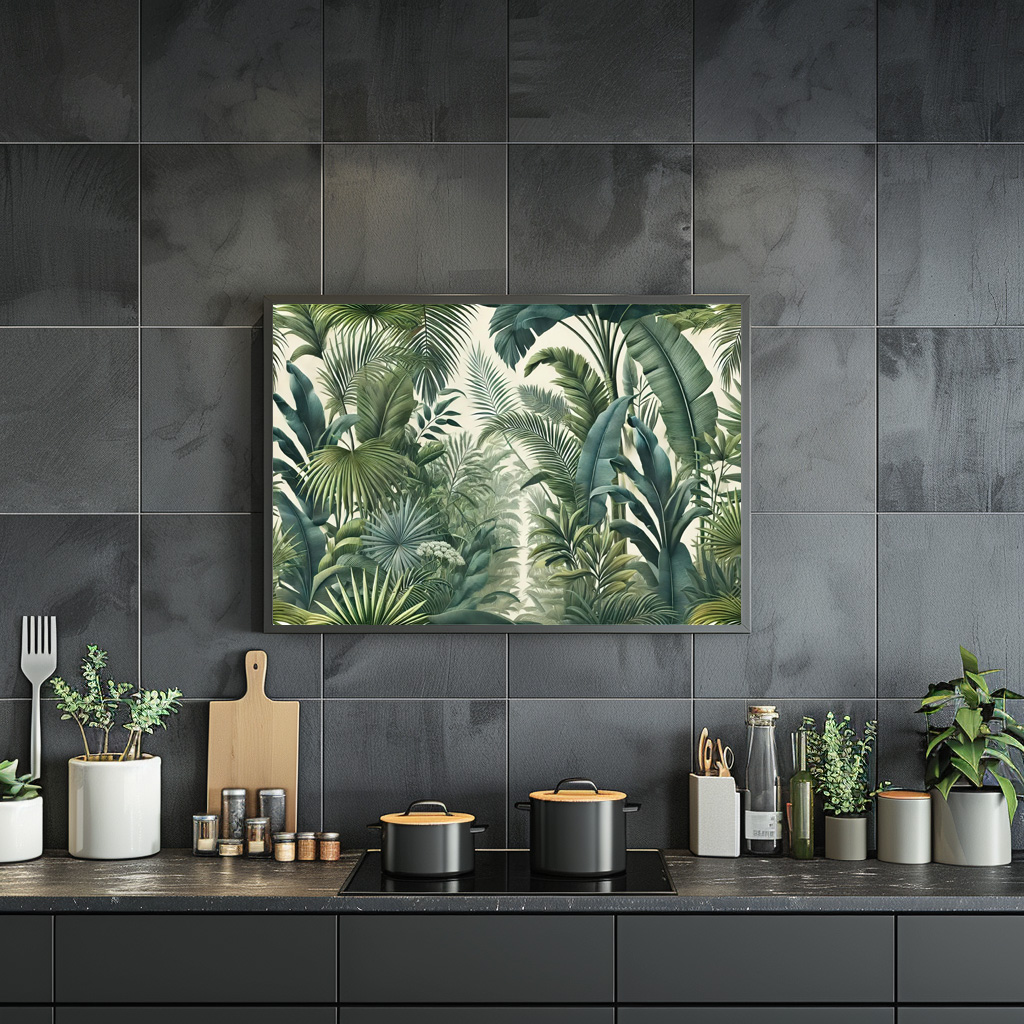 Poster: Exotic Leafy Paradise – Bild 3