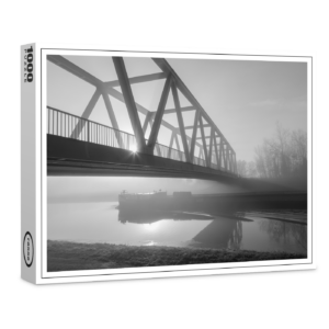 raxxa Premium-Puzzle: Morgennebel am Kanal