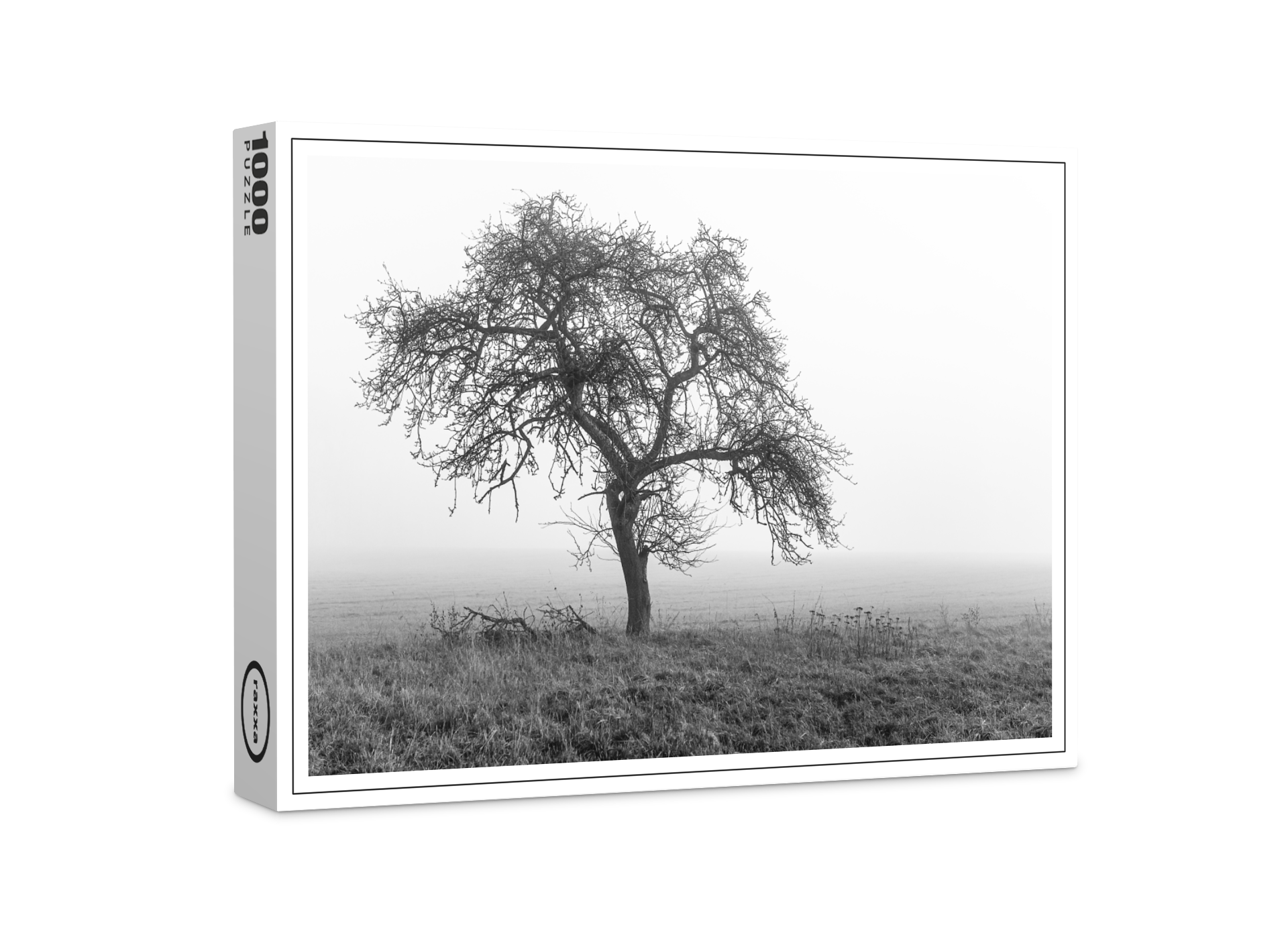 raxxa Premium-Puzzle: ein Baum im Nebel