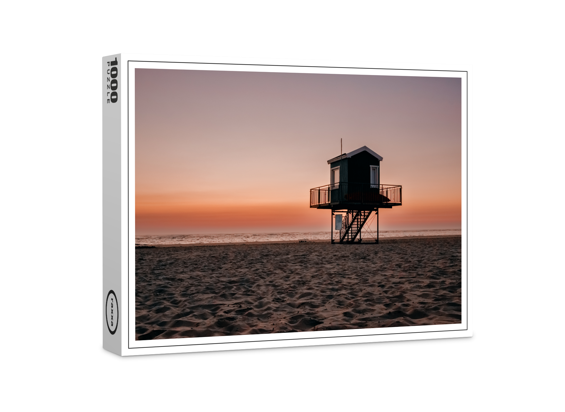 raxxa Premium-Puzzle: Wachturm am Strand