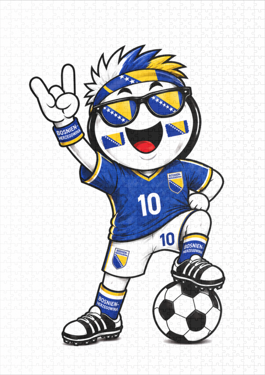 raxxa Premium-Puzzle: WM 2026 - Bosnien-Herzegowina – Image 2