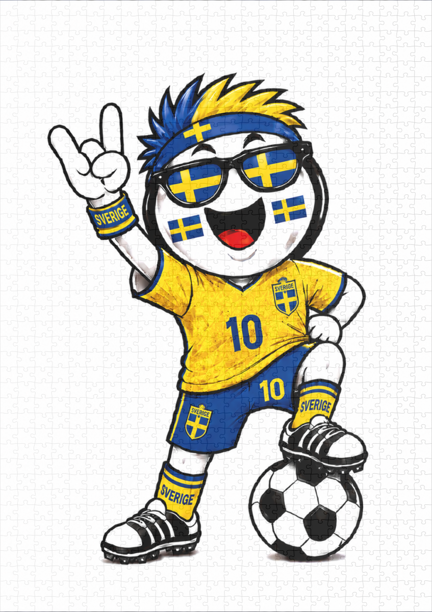 raxxa Premium-Puzzle: WM 2026 - Schweden - immagine 2