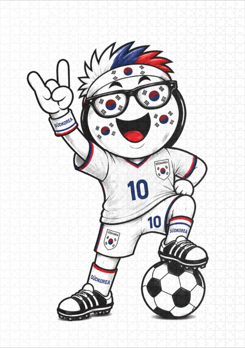 raxxa Premium-Puzzle: WM 2026 - Südkorea - immagine 2
