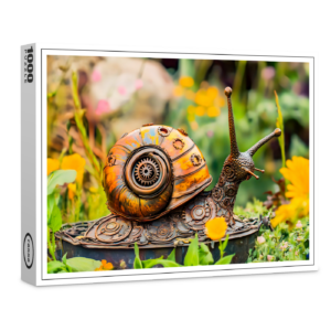 raxxa Premium-Puzzle: Metal Snail Garden Ornament
