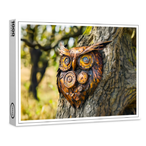 raxxa Premium-Puzzle: Metal Owl Garden Sculpture