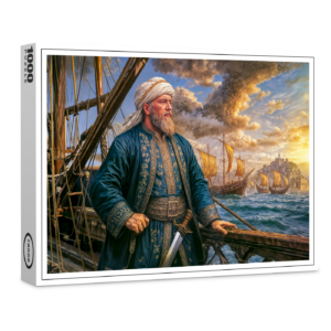 raxxa Premium-Puzzle: Hayreddin Barbarossa Naval Commander Portrait