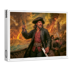 raxxa Premium-Puzzle: Henry Morgan Pirate Battle Portrait