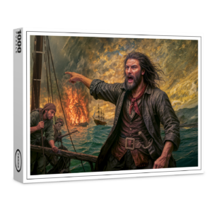 raxxa Premium-Puzzle: Charles Vane Pirate Storm Portrait