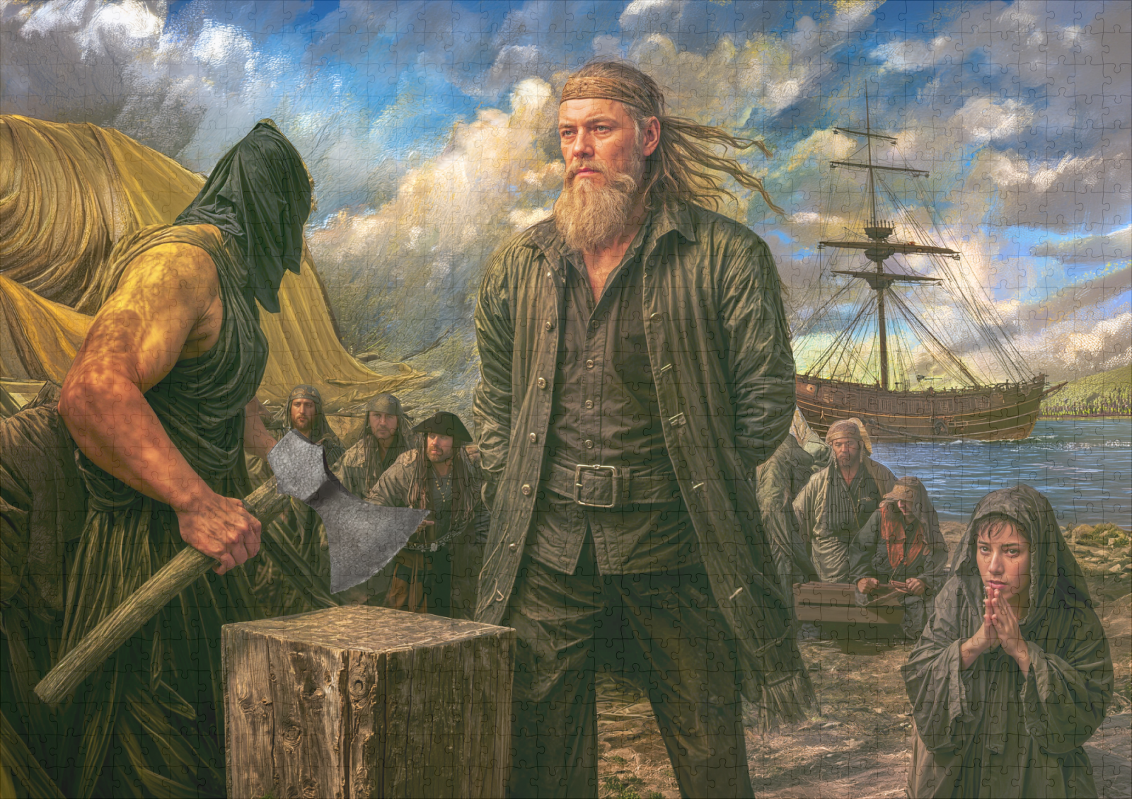 raxxa Premium-Puzzle: Klaus Störtebeker Pirate Portrait – Image 2
