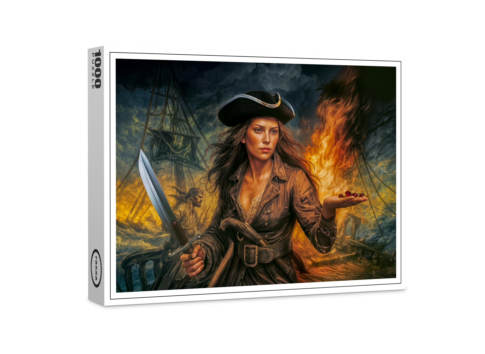raxxa Premium-Puzzle: Anne Bonny Legendary Pirate Portrait