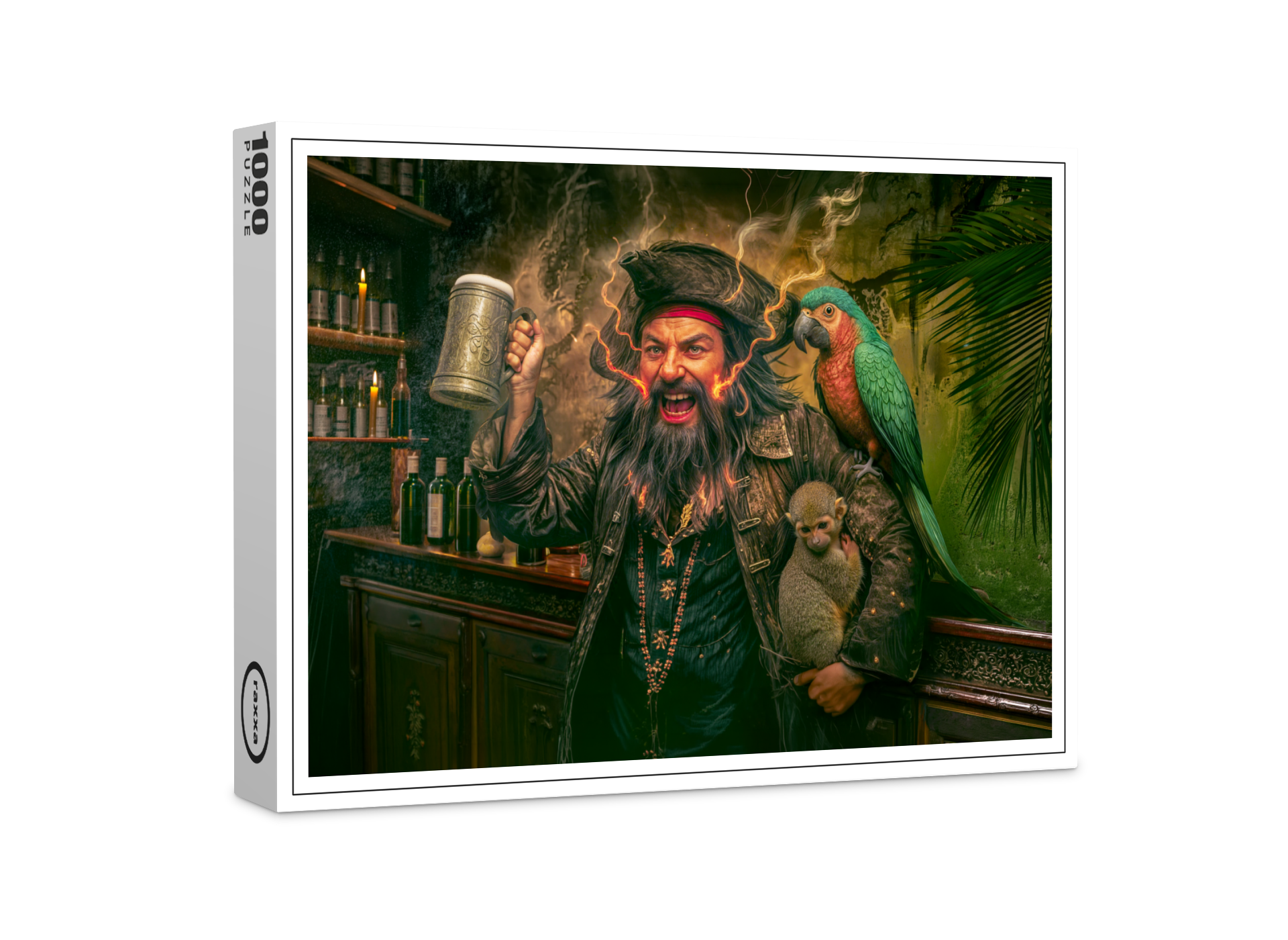 raxxa Premium-Puzzle: Blackbeard Pirate Tavern Portrait