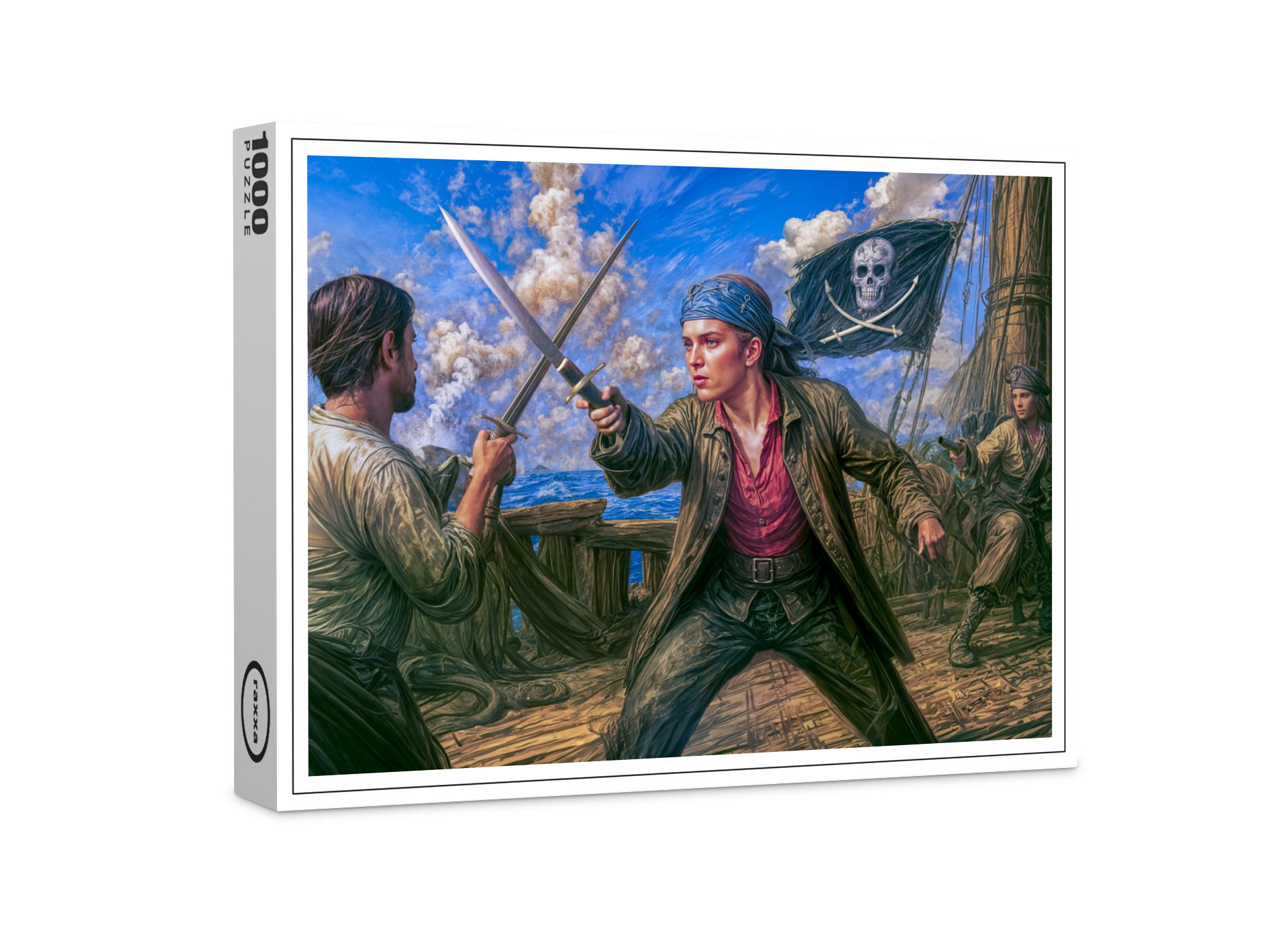 raxxa Premium-Puzzle: Mary Read Historic Pirate Portrait