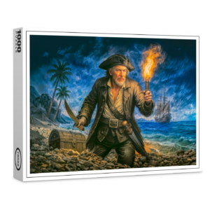 raxxa Premium-Puzzle: Captain Kidd Legendary Pirate Portrait