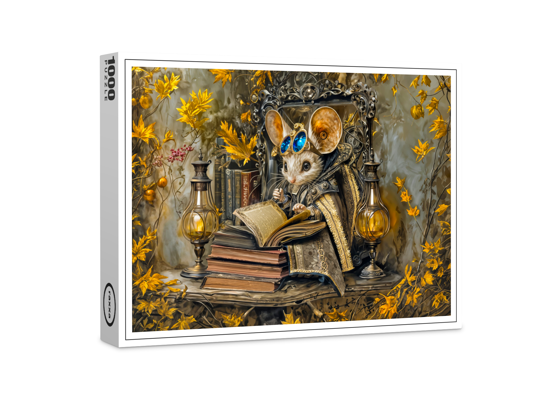 raxxa Premium-Puzzle: Steampunk reading mouse