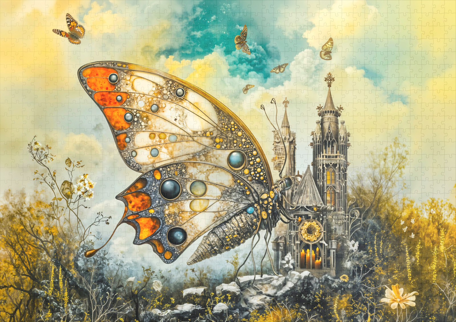 raxxa Premium-Puzzle: Mystic altar butterfly - immagine 2